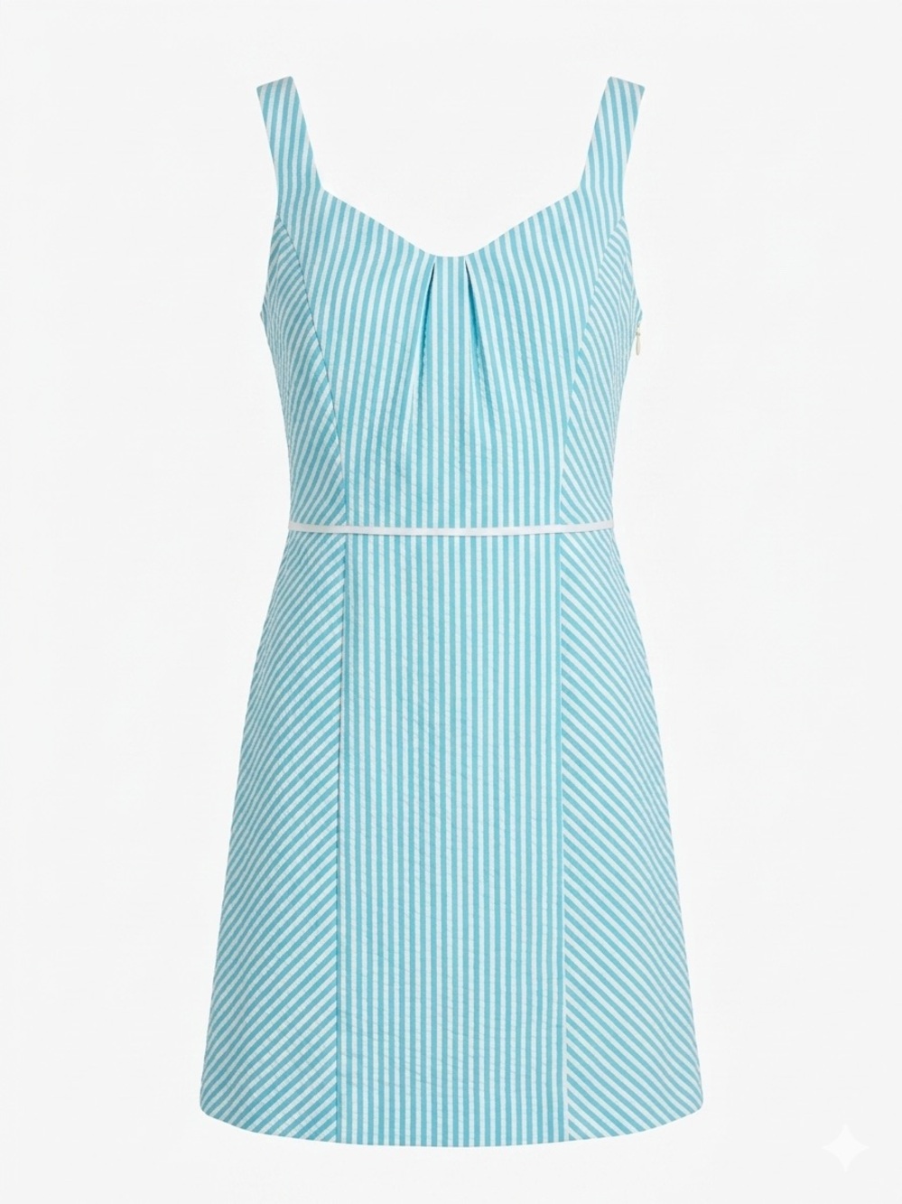 Brooks Brothers Teal and White Seersucker Sundress